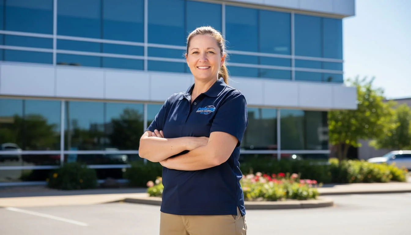 Staff with truck DMN Dumpster Rental Duluth
